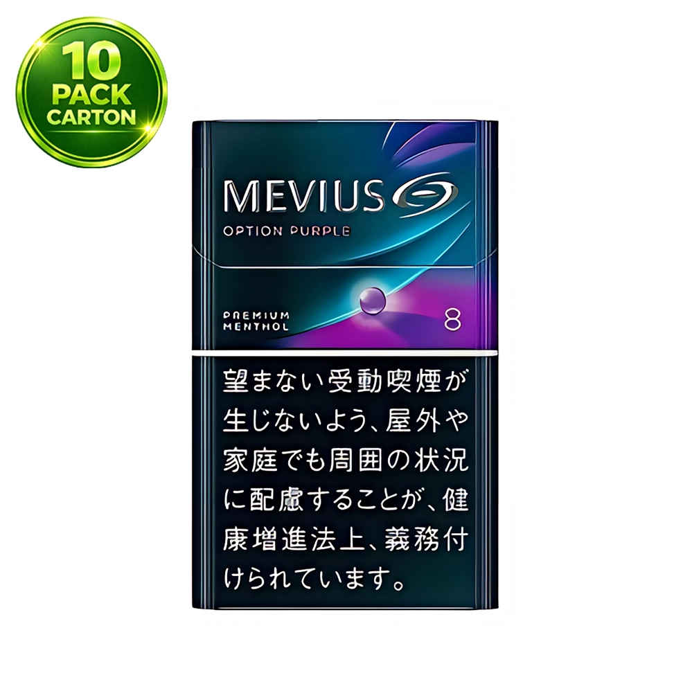 MEVIUS PREMIUM MENTHOL OPTION PURPLE 8mg 10 Packs